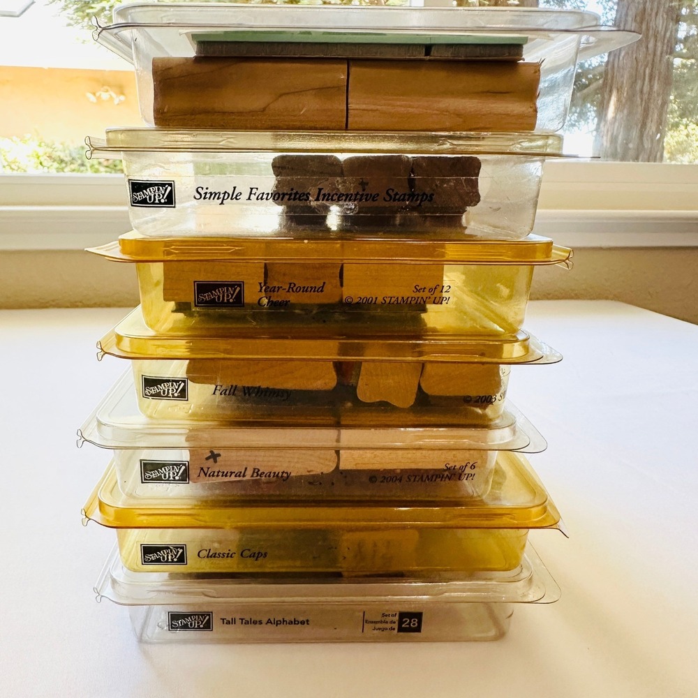 Stampin' Up! Rubber Stamp Sets Lot of 7 Nature Letters‎ Year Round Celebrations - Picture 2 of 10